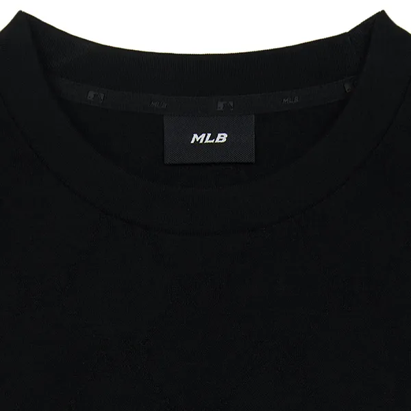 Áo Phông MLB Dia Monogram Tonal Jacquard Over Fit Tshirt New York Yankees 3ATSM1353-50BKS Màu Đen Size L