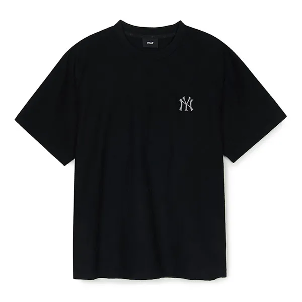 Áo Phông MLB Dia Monogram Tonal Jacquard Over Fit Tshirt New York Yankees 3ATSM1353-50BKS Màu Đen Size L