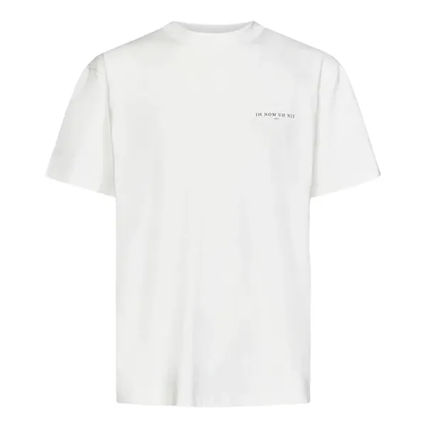 Áo Phông Nam Ih Nom Uh Nit White With Mask Logo Printed NUS23231 Tshirt Màu Trắng Size S - Thời trang - Vua Hàng Hiệu