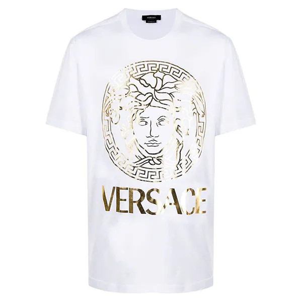 Áo Phông Nam Versace Medusa 1A14053 TShirt Màu Trắng Size XS - Thời trang - Vua Hàng Hiệu
