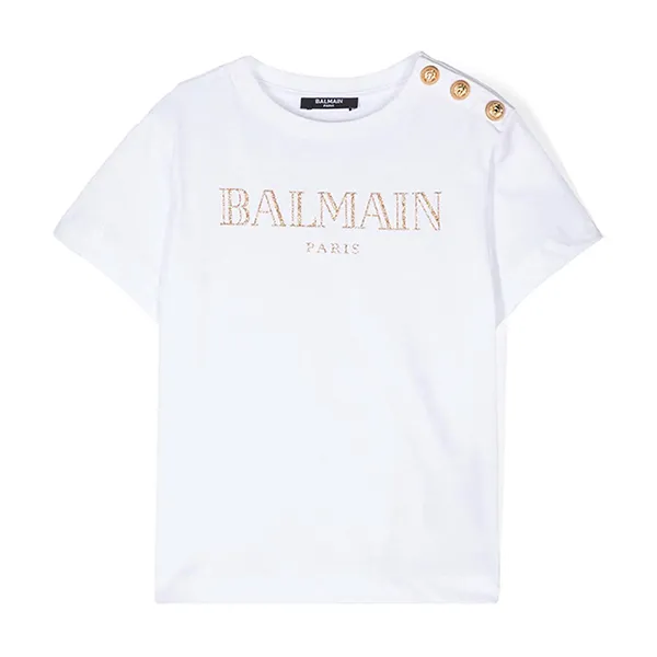 Áo Phông Nữ Balmain White Logo Tshirt BV8B71 Z0082 100OR Màu Trắng Size 12 - Thời trang - Vua Hàng Hiệu
