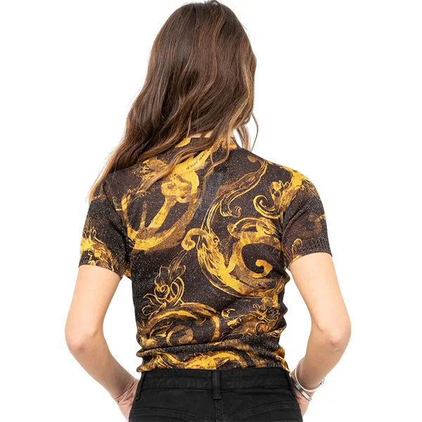 Áo Phông Nữ Versace Jeans Couture 76HAFMN8 CMN45 G89 Tshirt Màu Vàng Size L - Thời trang - Vua Hàng Hiệu