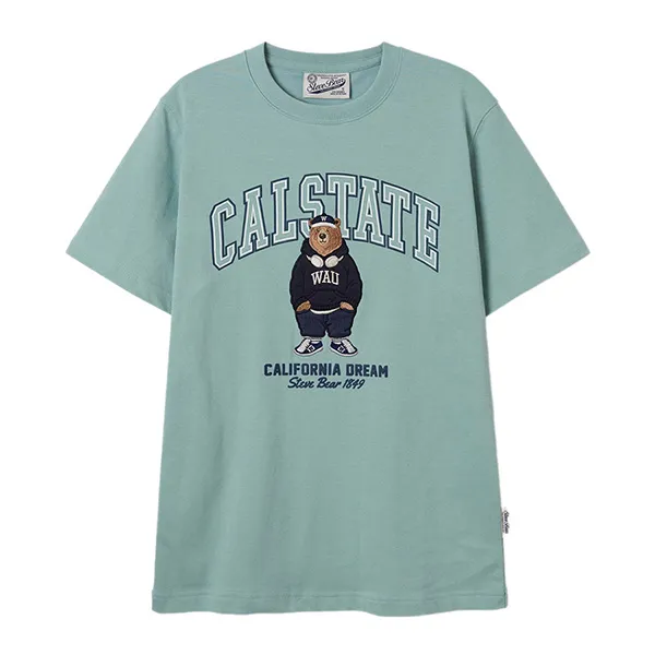 Áo Phông WHOAU Steve Patch WHRAF2353U Tshirt Màu Xanh Mint - Thời trang - Vua Hàng Hiệu