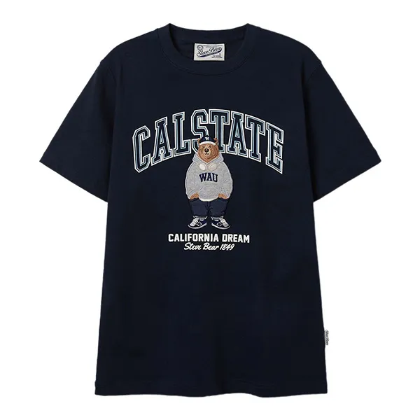 Áo Phông WHOAU Steve Patch WHRAF2353U Tshirt Màu Xanh Navy Size M - Thời trang - Vua Hàng Hiệu