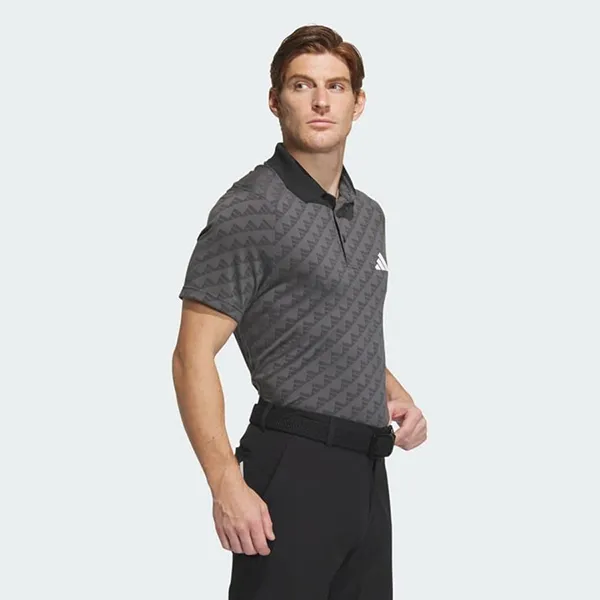 Áo Polo Nam Adidas Heat.Rdy Jacquard Short Sleeve Shirt IN2796 Màu Xám Đen Size S (Form Ấu)