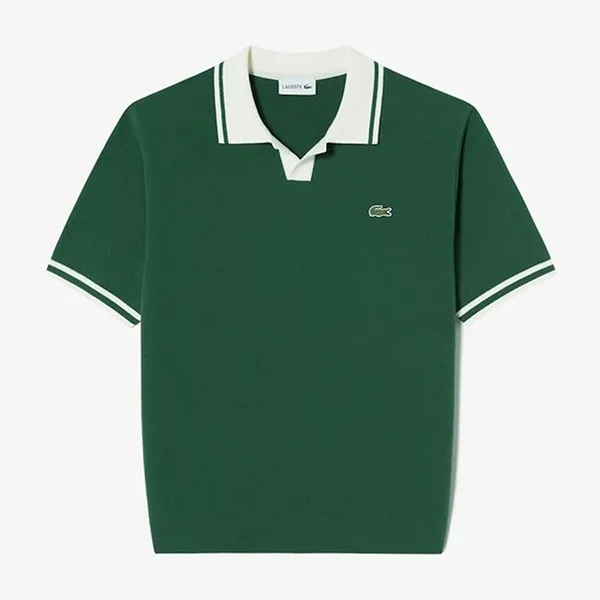 Áo Polo Nam Lacoste Block Collar Sweater Shirt PH743E 132 Green Màu Xanh Lá Size 4