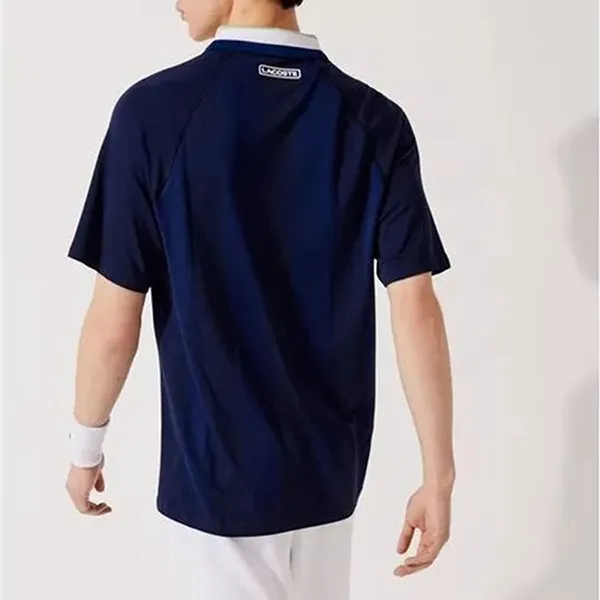 Áo Polo Nam Lacoste DH6441L Tennis Wear Nam Medvedev Màu Xanh Đậm Size XS - Thời trang - Vua Hàng Hiệu
