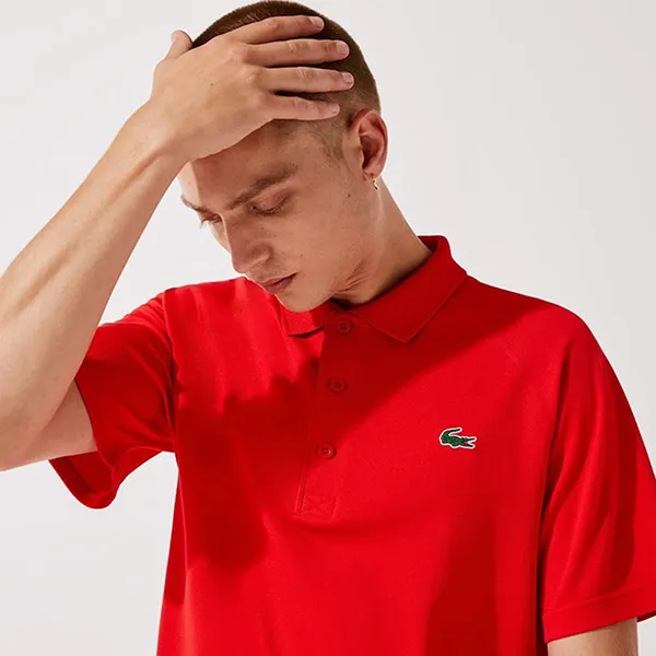 Áo Polo Nam Lacoste Men's Regular Fit UV Protect Golf DH3201 51 WTU Màu Đỏ Size S