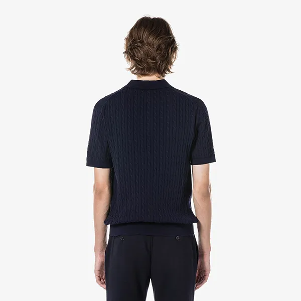 Áo Polo Nam Lacoste Regular Fit Cable Short Sleeve PH168E 54G 166 Màu Xanh Đen Size 3
