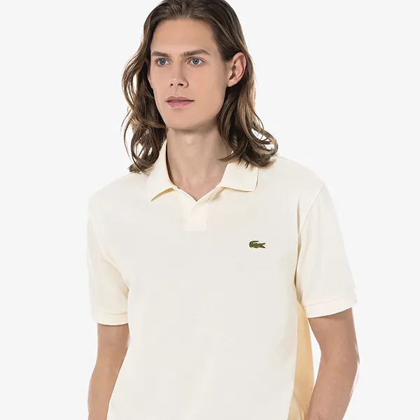 Áo Polo Nam Lacoste Regular Fit PH187E 54G XFJ Màu Trắng Kem Size 3 - Thời trang - Vua Hàng Hiệu