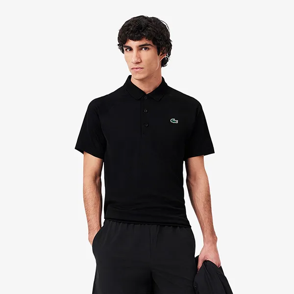 Áo Polo Nam Lacoste Regular Fit UV Protect Golf Polo Shirt DH3201 51 031 Màu Đen Size L