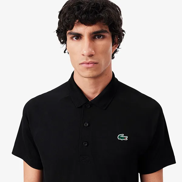 Áo Polo Nam Lacoste Regular Fit UV Protect Golf Polo Shirt DH3201 51 031 Màu Đen Size L