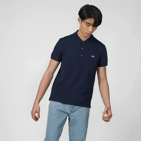 Áo Polo Nam Lacoste Slim Fit Piqué PH7937 166 Màu Xanh Navy Size 3 - Thời trang - Vua Hàng Hiệu