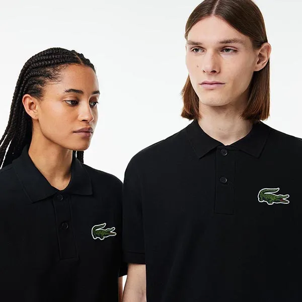 Áo Polo Unisex Lacoste Loose Fit L.12.12 Piqué Polo PH3922 51 031 Màu Đen Size XXS