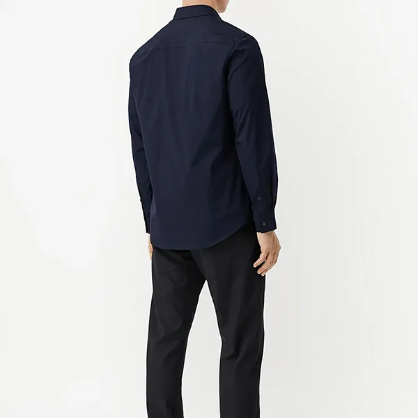 Áo Sơ Mi Nam Burberry Monogram Motif Cotton Shirt 8043062 Màu Xanh Đen Size XS - Thời trang - Vua Hàng Hiệu