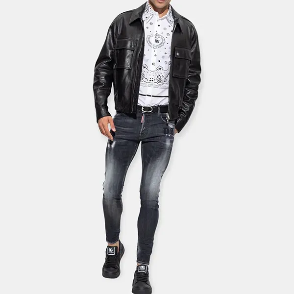 Áo Sơ Mi Nam Dolce & Gabbana D&G Martini G5IX8T Màu Trắng Đen Size 38 - Thời trang - Vua Hàng Hiệu