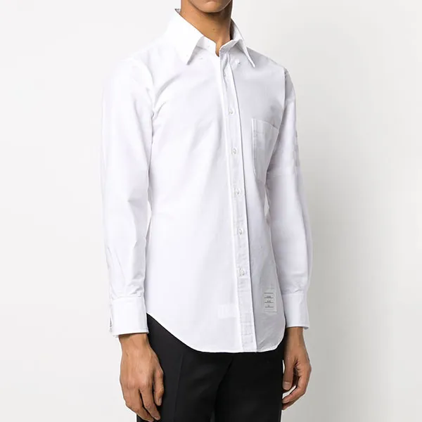 Áo Sơ Mi Nam Thom Browne Long Sleeve Shirt MWL001A Màu Trắng Size 0
