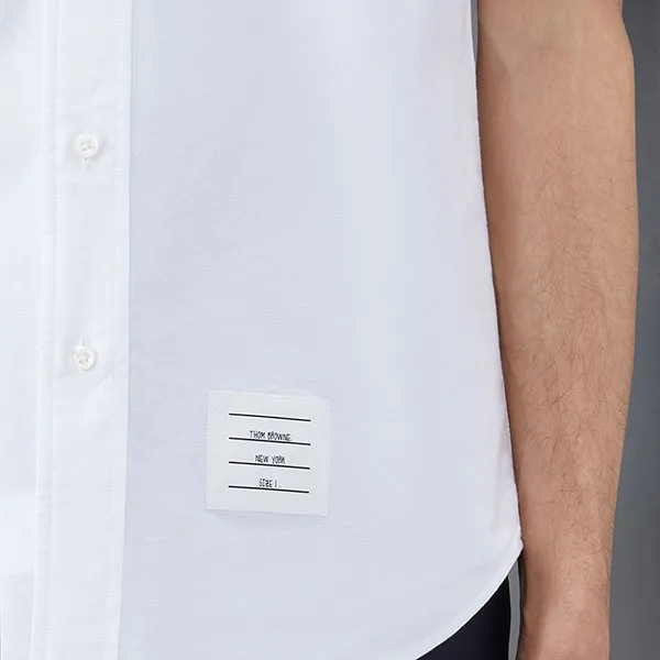 Áo Sơ Mi Nam Thom Browne Short Sleeve Shirt MWS245A Màu Trắng Size 0