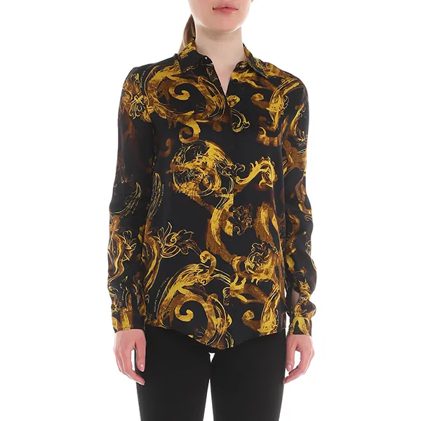 Áo Sơ Mi Nữ Versace Jeans Couture Shirt 76HAL201 NS407 G89 Màu Đen Vàng Size 40 - Thời trang - Vua Hàng Hiệu