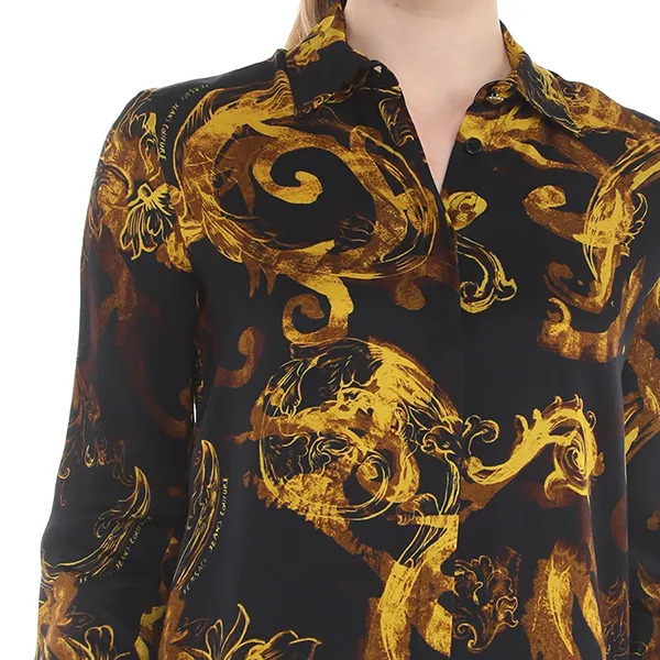 Áo Sơ Mi Nữ Versace Jeans Couture Shirt 76HAL201 NS407 G89 Màu Đen Vàng Size 40 - Thời trang - Vua Hàng Hiệu