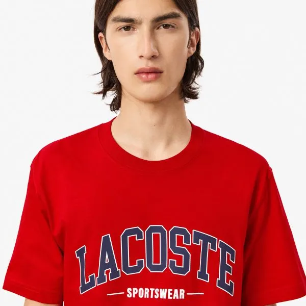 Áo Thun Nam Lacoste Men's Cotton T-Shirt TH6565-51 240 Màu Đỏ Size S