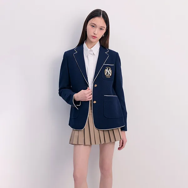 Áo Vest Nữ MLB Varsity New York Yankees Blazer 3FJKV0141 50NYD Màu Xanh Navy Size XS - Thời trang - Vua Hàng Hiệu