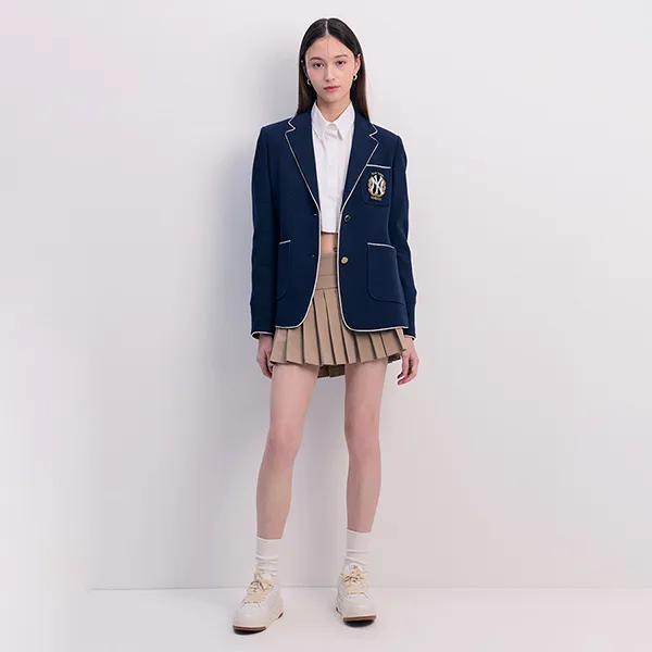 Áo Vest Nữ MLB Varsity New York Yankees Blazer 3FJKV0141 50NYD Màu Xanh Navy Size XS - Thời trang - Vua Hàng Hiệu