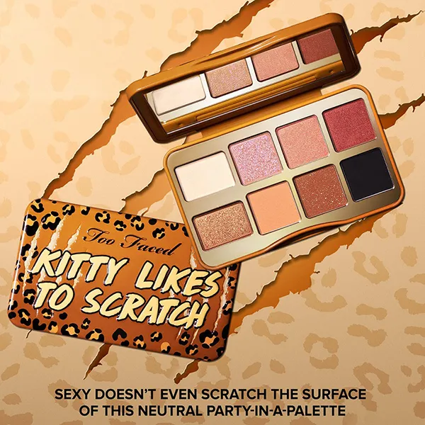 Bảng Phấn Mắt Too Faced Kitty Likes To Scratch Mini Eye Shadow Palette 8 Ô Màu - Trang điểm - Vua Hàng Hiệu