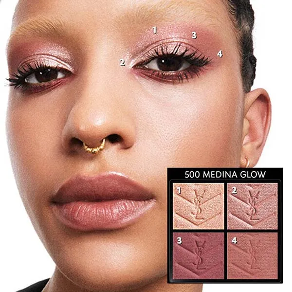 Bảng Phấn Mắt Yves Saint Laurent YSL Couture Mini Clutch Eyeshadow Palette Màu 500 Medina Glow 4g - Trang điểm - Vua Hàng Hiệu