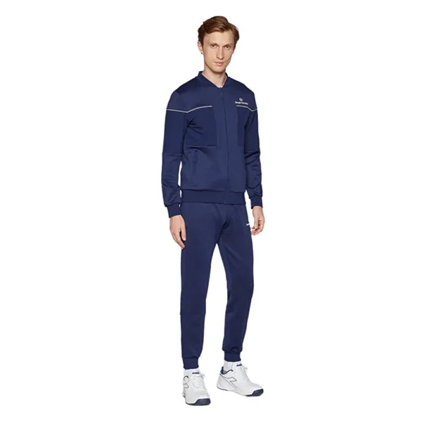 Bộ Quần Áo Dài Tay Nam Sergio Tacchini Men's Lancio Tracksuit Set Tracksuit Màu Xanh Navy Size S (Form Âu)