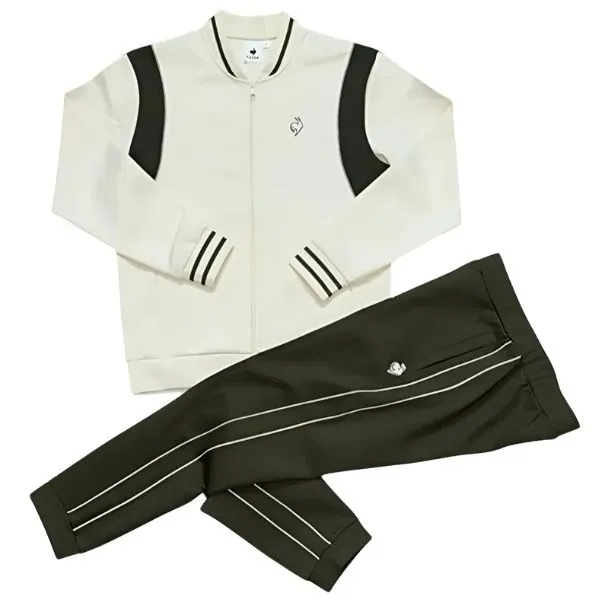 Bộ Quần Áo Bomber Nam Le Coq Sportif Màu Kem Xanh Size L (Form Á) - Thời trang - Vua Hàng Hiệu