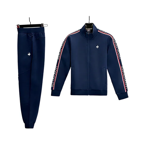 Bộ Quần Áo Nỉ Nam Le Coq Sportif Bomber Màu Xanh Đen Size S (Form Á)