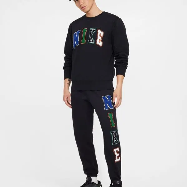 Bộ Quần Áo Nỉ Nam Nike Men's Sportswear Club FZ0880-010/ FZ0882-010 Màu Đen Size S (Form Á) - Thời trang - Vua Hàng Hiệu
