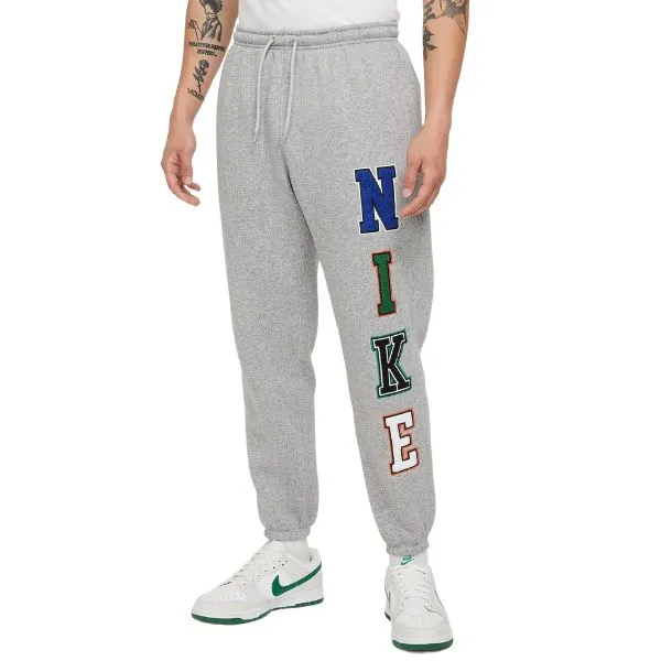 Bộ Quần Áo Nỉ Nam Nike Sportswear Club FZ0879-063/FZ0882-063 Màu Xám Size M (Form Á)