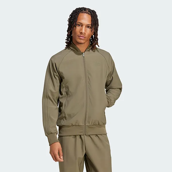 Bộ Thể Thao Nam Adidas Track Bonded SST IY4876/IY4878 Màu Xanh Olive Size S (Form Âu) - Thời trang - Vua Hàng Hiệu