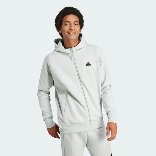 Bộ Thể Thao Nam Adidas Z.N.E. Premium Hoodie Màu Trắng Bạc Size M