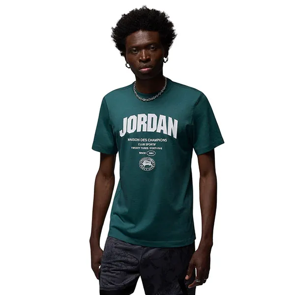 Bộ Thể Thao Nam Nike Jordan FZ1925-366/FV8612-100 Màu Trắng Phối Xanh Size S (Form Á)