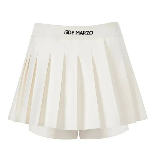 Chân Váy Nữ 13 De Marzo Badge Punk Knit Skirt Màu Trắng Size S