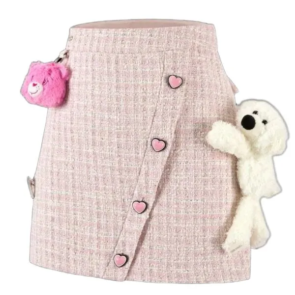 Chân Váy Nữ 13 De Marzo x Care Bears Tweed Short Dress Màu Hồng Size S