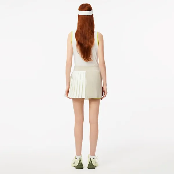 Chân Váy Nữ Lacoste Lined Ultra Dry Tennis Skirt JF7475 51 IEB Màu Xám Trắng Size 36