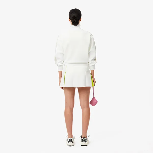 Chân Váy Nữ Lacoste Women's Adjustable Colorblock Skirt JF2671 51 I5U Màu Trắng Size 36
