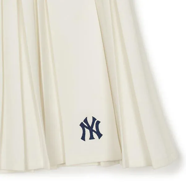 Chân Váy Nữ MLB Varsity Sportive New York Yankees Skirts 3FSKV0144 50CRS Màu Trắng Kem Size S