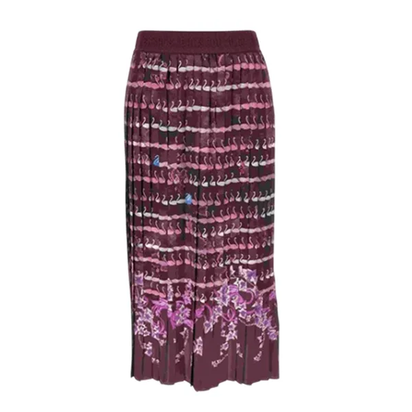 Chân Váy Nữ Versace Jeans Couture 77HAE8P5 NS534 Màu Đỏ Thẫm Size 40