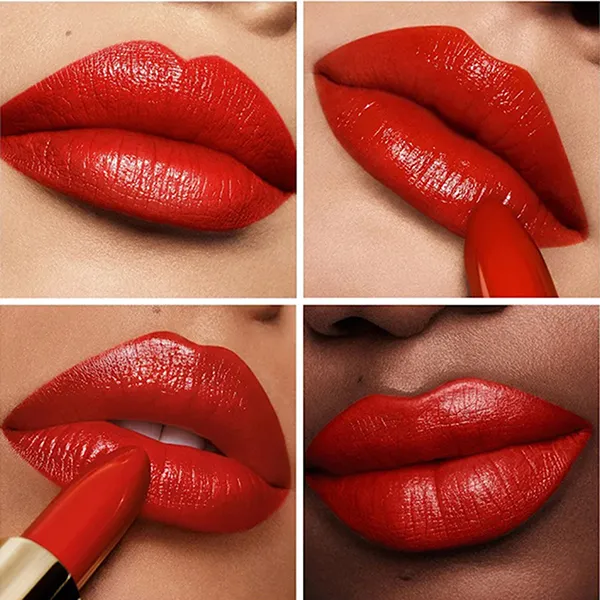Combo Vỏ Son + Son Guerlain Rouge G Refill Satin 28 Le Coquelicot Màu Đỏ Cam