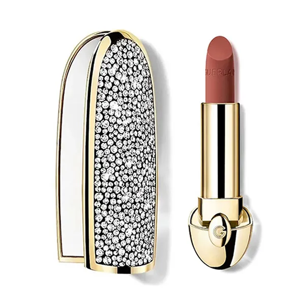 Combo Vỏ Son + Son Guerlain Rouge G Refill Velvet 159 Le Beige Amande Màu Nâu - Son Môi - Vua Hàng Hiệu