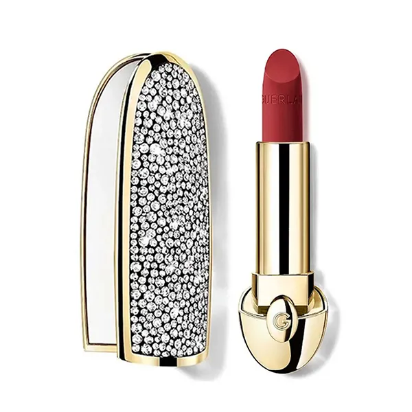 Combo Vỏ Son + Son Guerlain Rouge G Refill Velvet 258 Le Bois De Rose Màu Đỏ Hồng Đất - Son Môi - Vua Hàng Hiệu