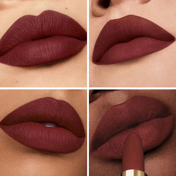 Combo Vỏ Son + Son Guerlain Rouge G Refill Velvet 940 Le Brun Chaud Màu Đỏ Tía