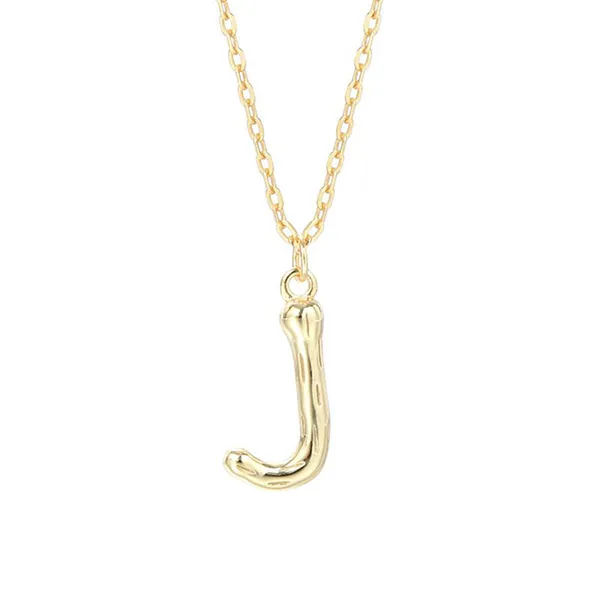 Dây Chuyền Nữ Lili Jewelry Mạ Vàng Chữ Cái LILI_521849 Màu Vàng (Chữ J)