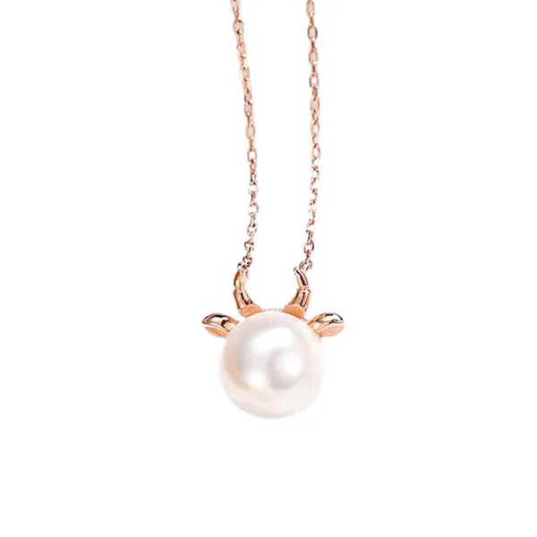 Dây Chuyền Nữ Lili Jewelry Mạ Vàng Đính Ngọc Trai Dark Angel LILI_581344 Màu Vàng Hồng