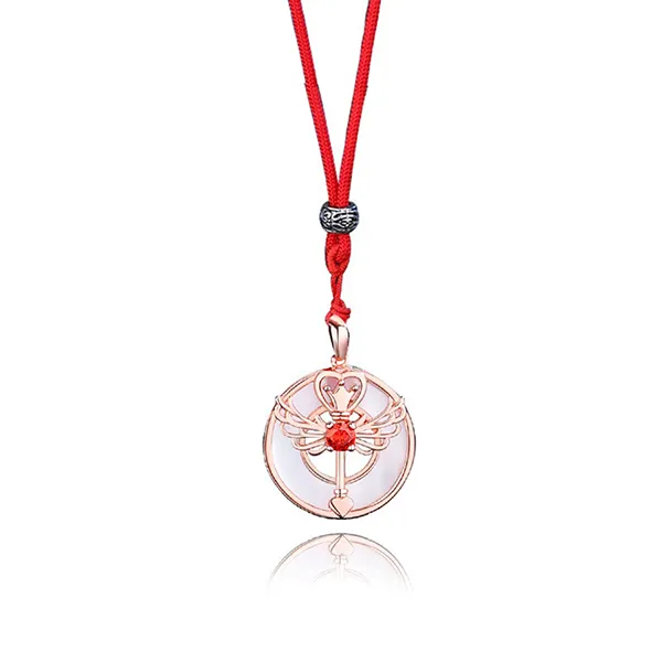 Dây Chuyền Đôi Lili Jewelry Đính Đá CZ Thiên Thần Ác Quỷ Fiona LILI_785717 Phối Màu (Dây Sáp) - Trang sức - Vua Hàng Hiệu